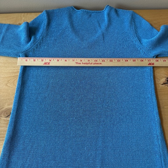 J MCLAUGHLIN CALLUM SWEATER S V NECK HAVANA KNIT YARN RELAXED CASUAL COASTAL - Picture 7 of 12